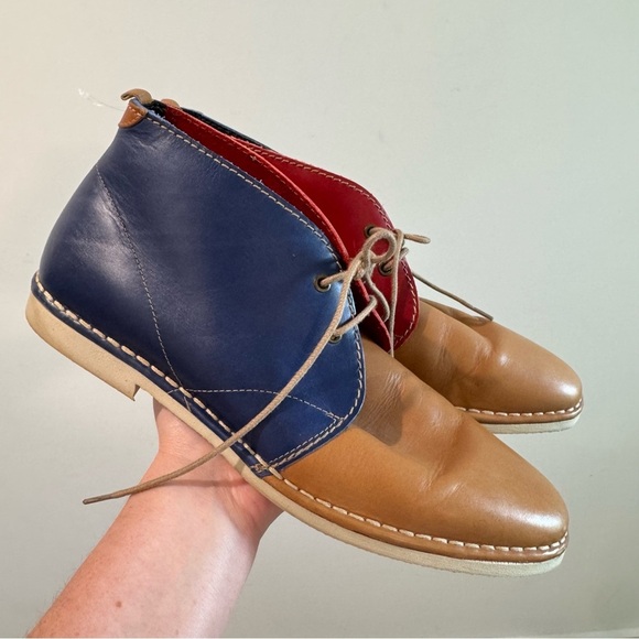SWEAR London Davis Tricolor Leather Chukka Boots Size 44 - Picture 1 of 9